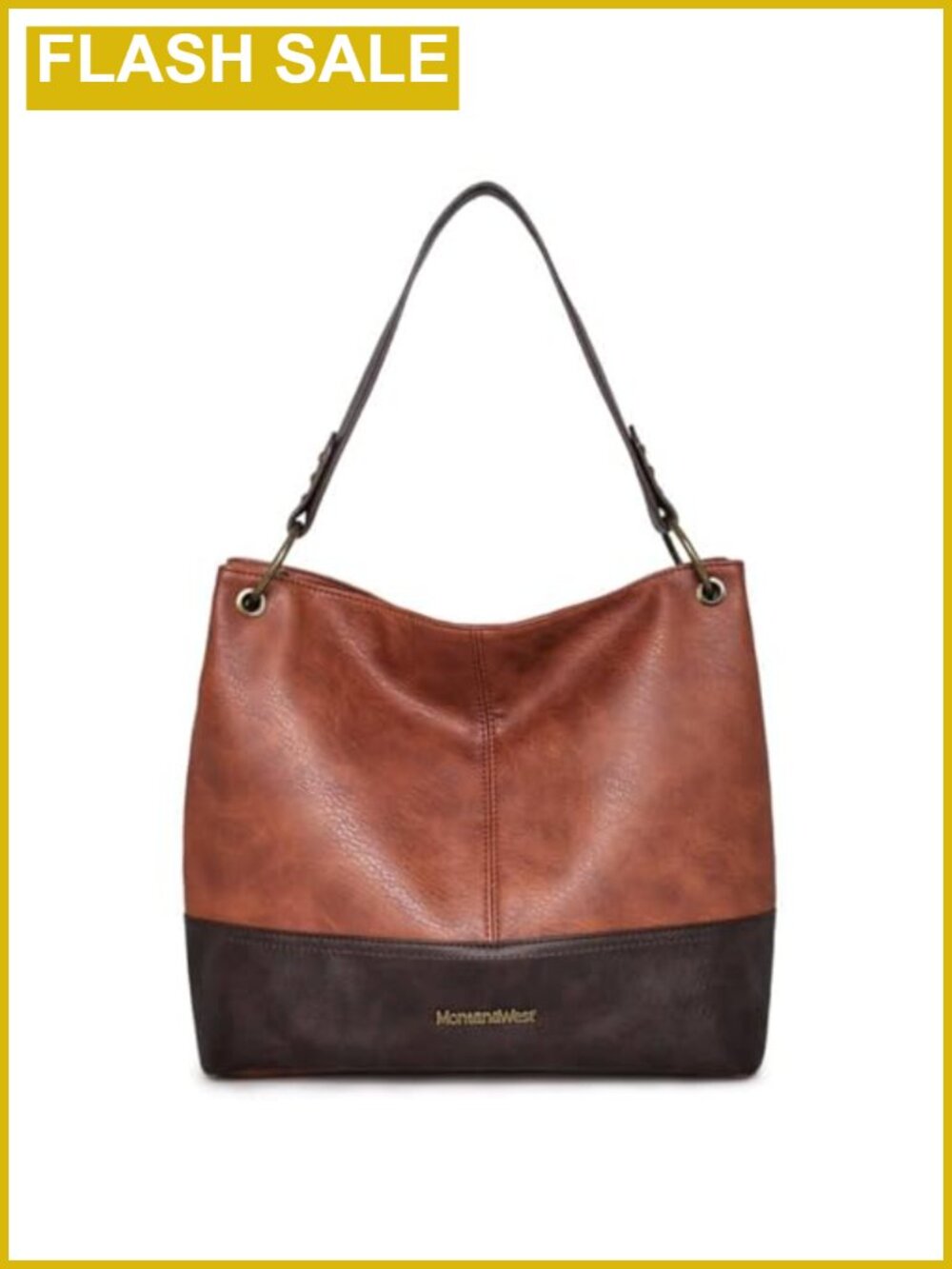 Vegan Leather Hobo Bag Large Capacity Shoulder Tote for Women